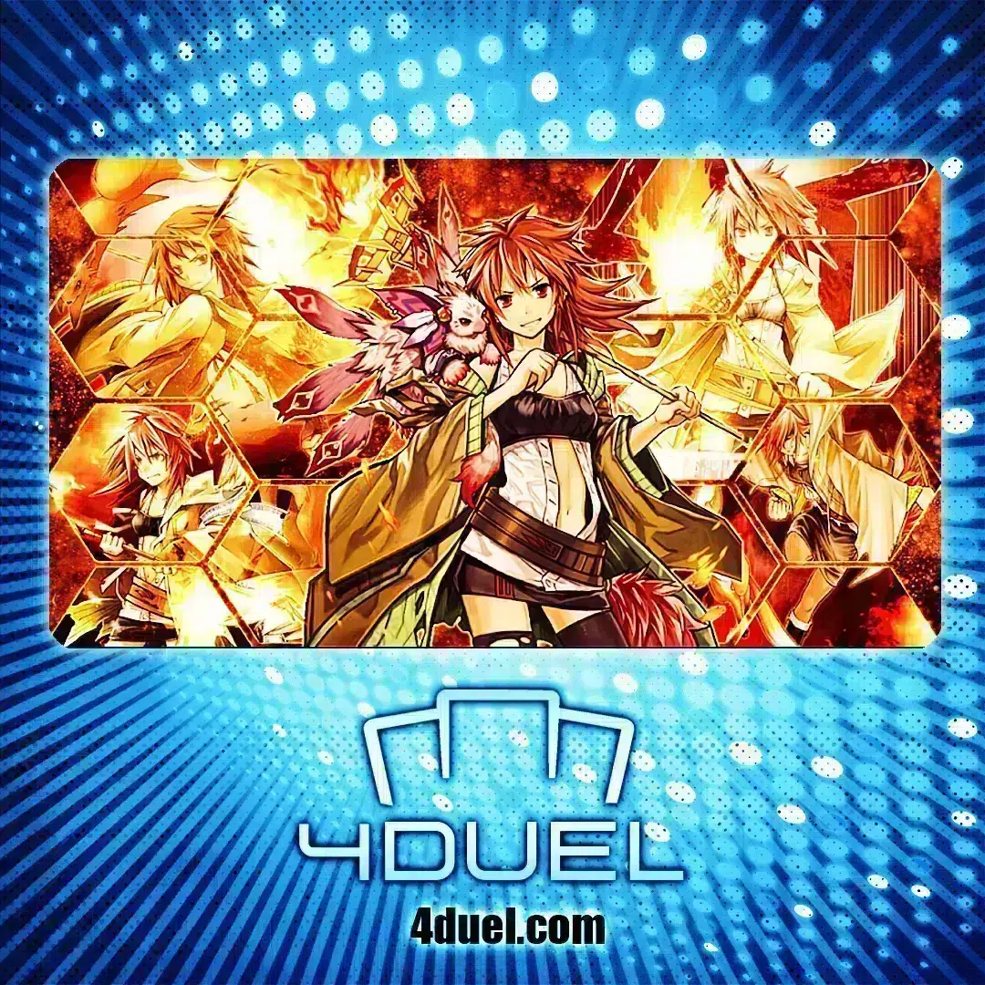 Hiita The Fire Charmer Ablaze Custom Playmat