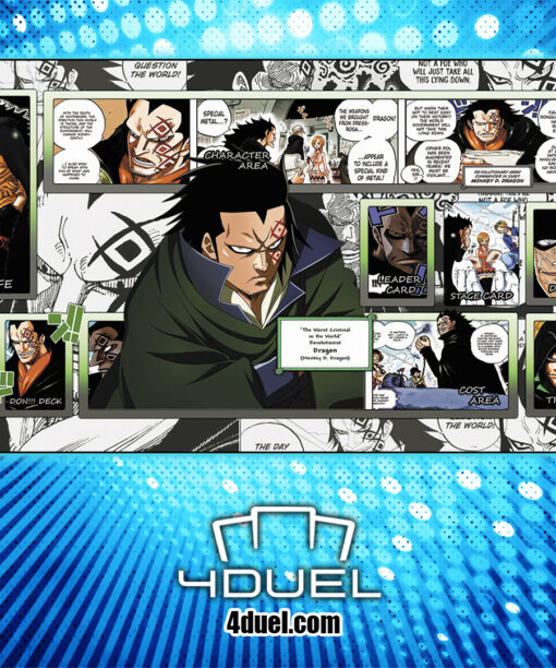 Monkey D. Dragon One Piece Custom Playmat